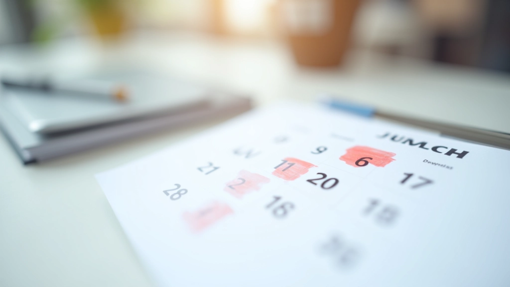 Kalender mit markiertem Sperrfrist-Enddatum und Notizen zur Verfügbarkeit des Guthabens