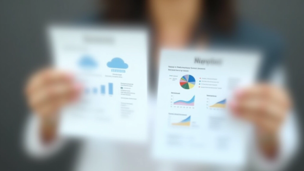 Zwei Finanzberichte nebeneinander zum Vergleich von Bausparplänen und Fondssparplänen